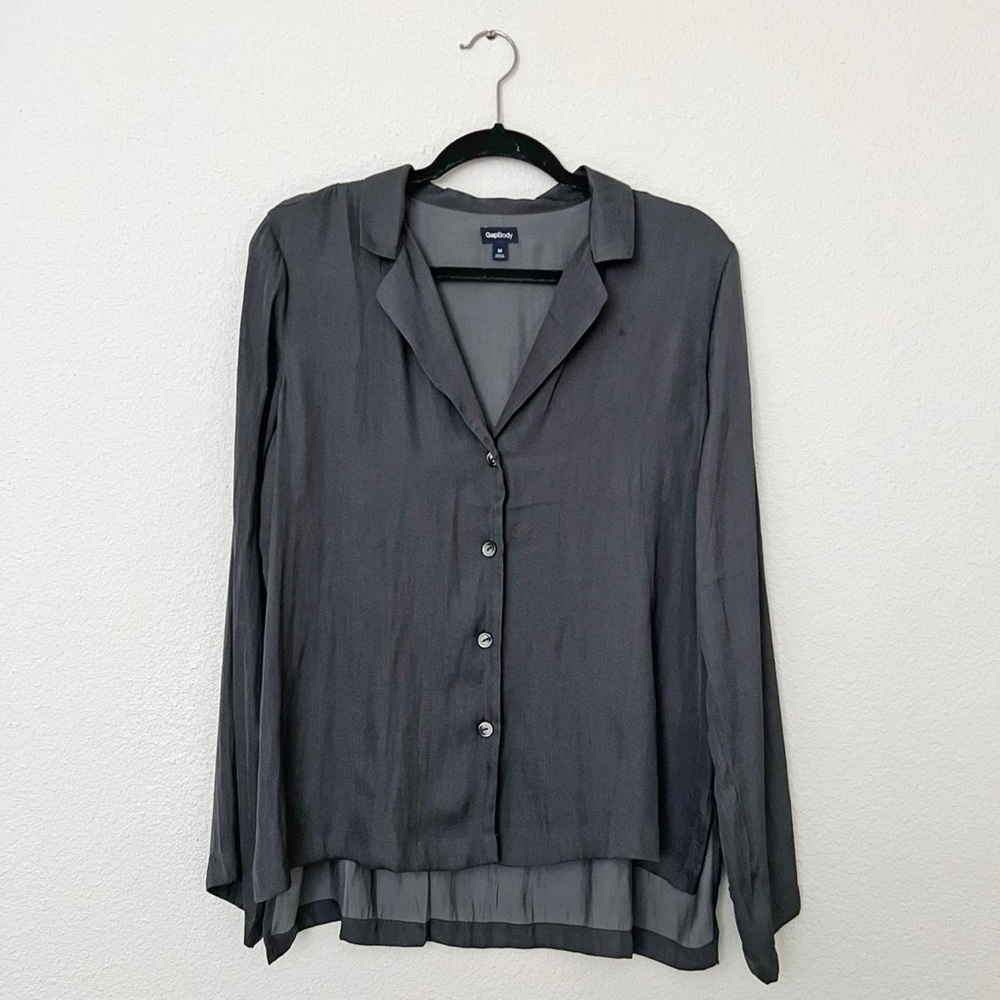 Gapbody Dark Gray Button-Up - image 1